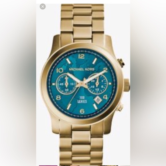 Michael Kors watch hunger stop gold tone watch